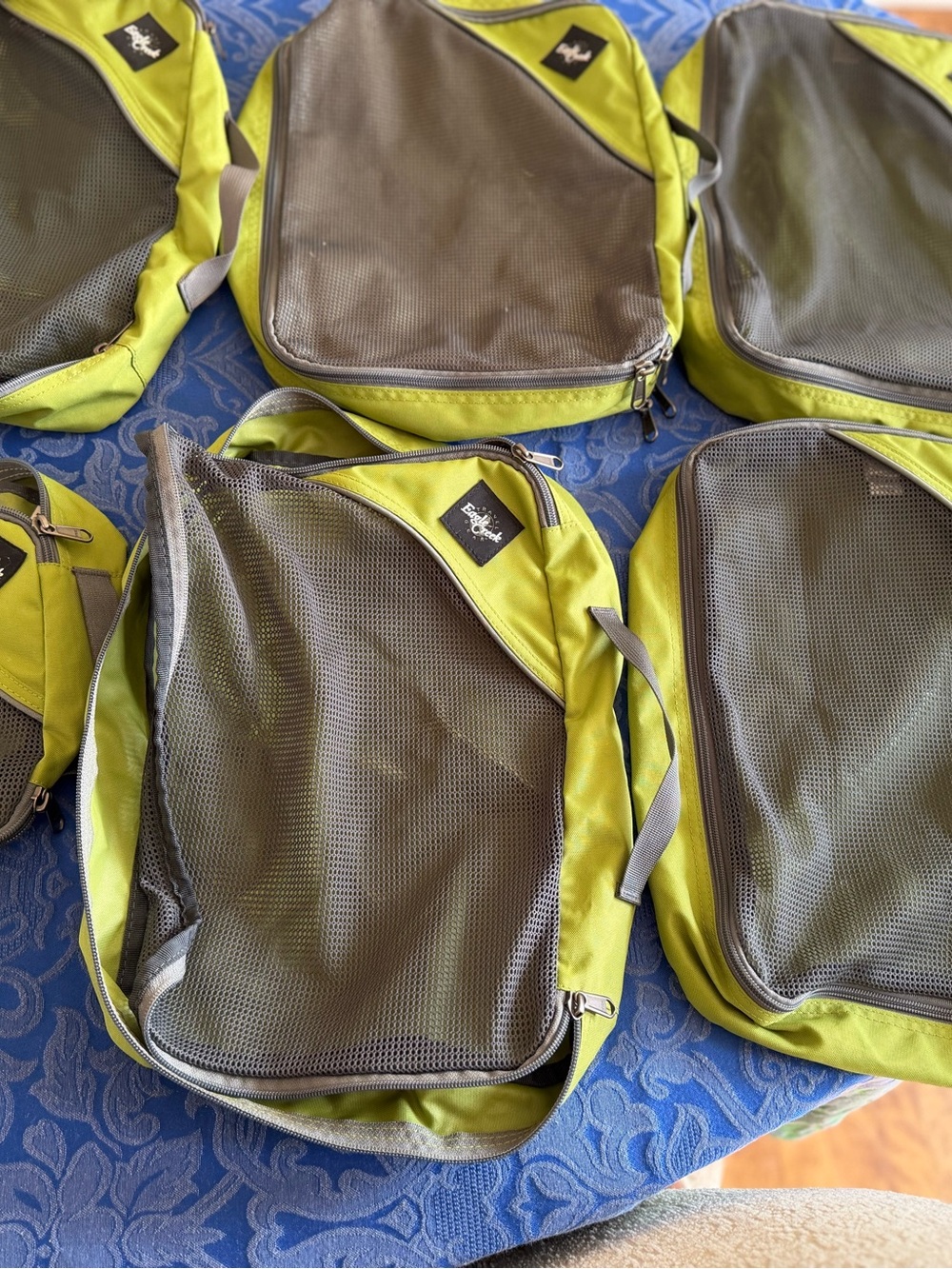 Eagle Creek Lime Green Travel Packing Cube Set - Breathable Mesh Organizer